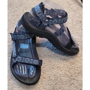 Teva Hurricane II Spada Sandals Light Blue/Black Women’s 6 Athleisure Utility